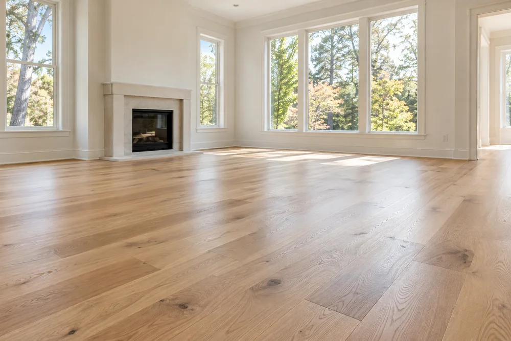 Illustrative hardwood flooring project